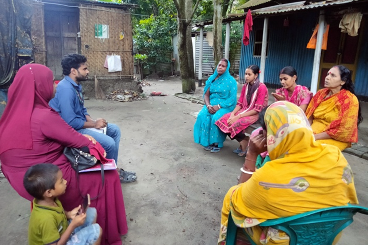 Group SALT Reflection with Rajonighonda Group at Pechakola Community
